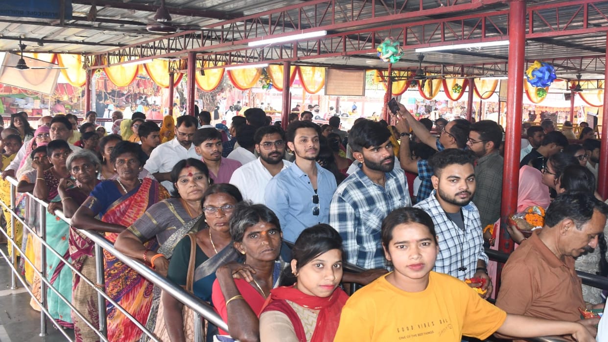 Chaitra Navratri: Devotees were delighted after seeing Kalratri form