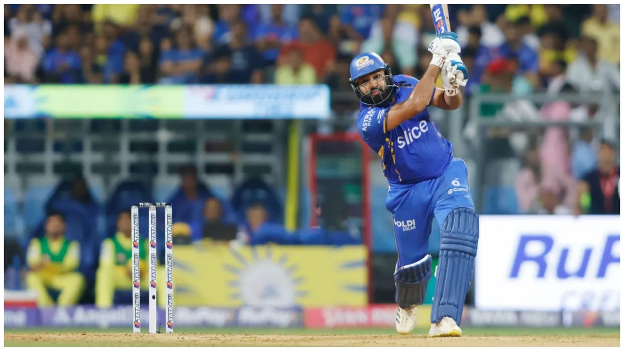 IPL 2024 : Mumbai Indians batter Rohit sharma epic leg pulling to LSG spinner Amit Mishra watch video