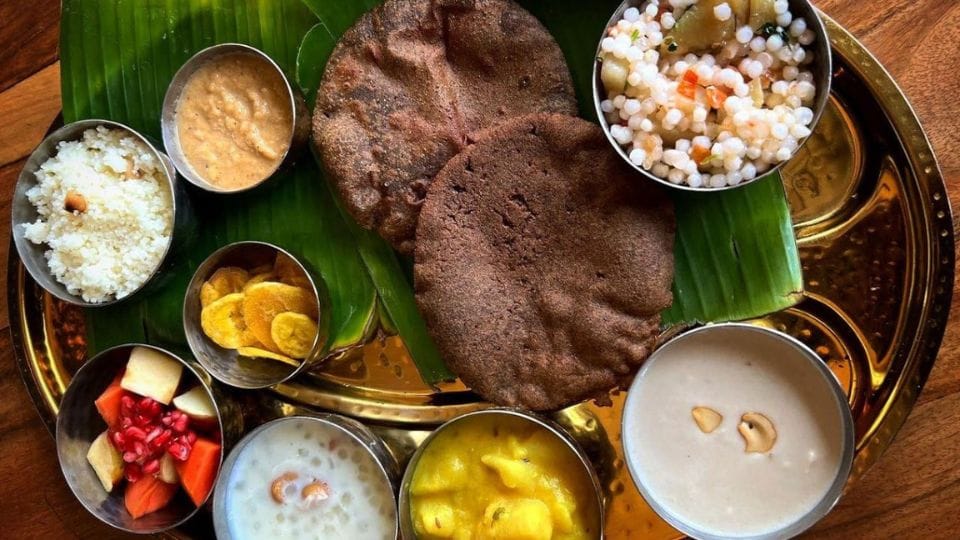Restaurants decorated with Navratri special thalis in Delhi