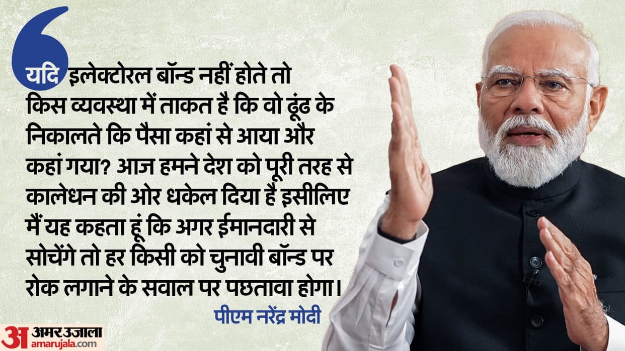 PM Modi talked about issues like electoral bonds, Ram Mandir, vision of developed India In interview