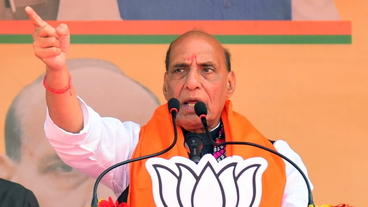 Rajnath Singh will file nomination on 29 April.