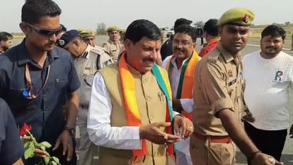 Nomination meeting of BJP candidate Jaiveer Singh Deputy CM and CM Mohan Yadav