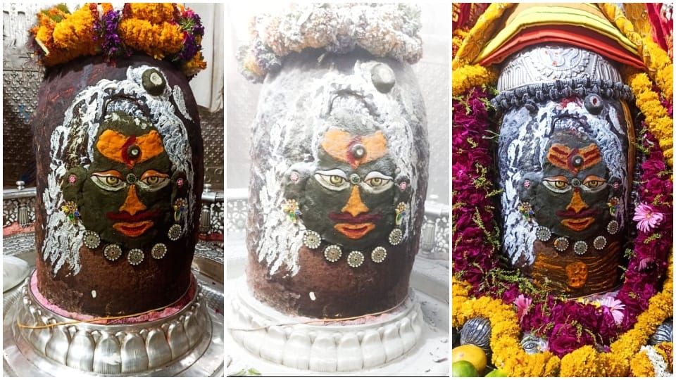 Ujjain Mahakaleshwar Mandir Baba Mahakal dressed in Jatadhari form in Bhasma Aarti