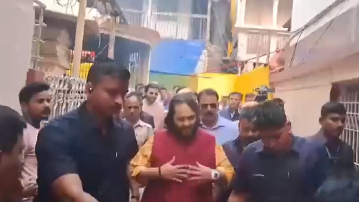 Anant Ambani offered prayers at Kamakhya Temple in Guwahati, Assam on Tuesday