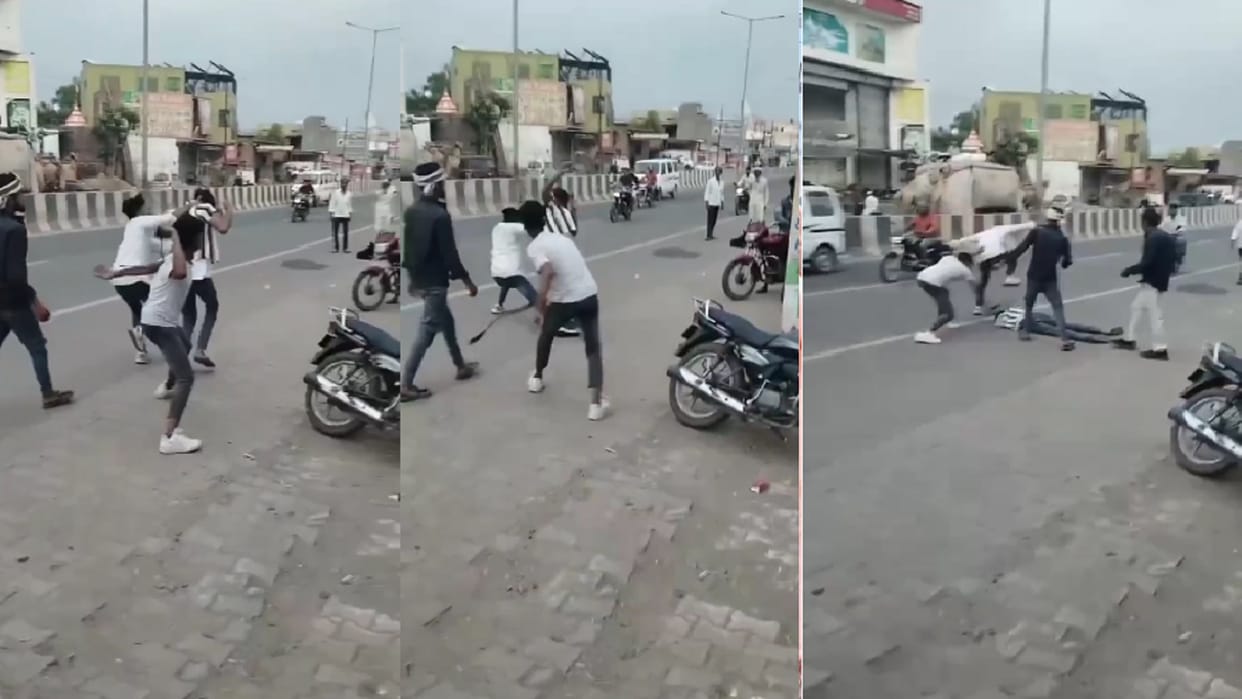 BSP leader nephew attacked in Baghpat and youth drop him on highway and beat him by belts
