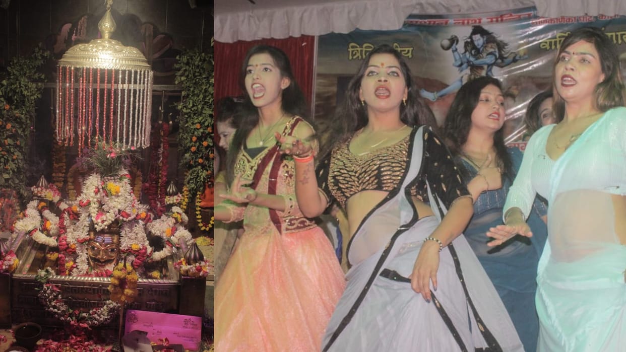 Girls danced in Manikarnika ghat tradition is three and a half hundred years old