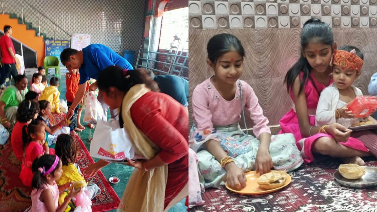 Chaitra Navratri 2024 Maha Ashtami today girls worshiped in homes and temples Uttarakhand Watch Photos