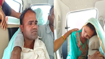 Aligarh News: दो बाइक की आमने-सामने से आपस में टक्कर, पति-पत्नी सहित तीन घायल Two bikes collide head-on