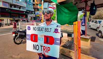 IIM Vadodara students make AC Helmet for Traffic Police to beat scorching heat waves summers in India