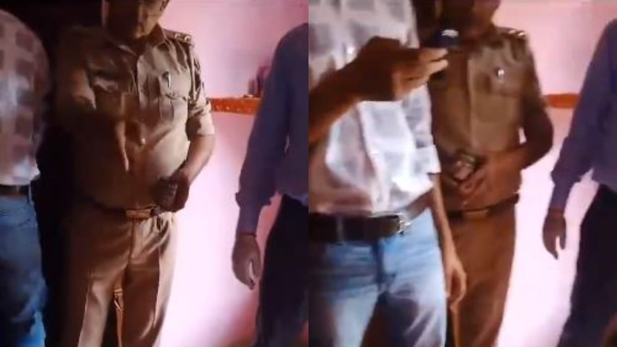 Inspector misbehaved with the victim during investigation video goes viral in Shahjahanpur