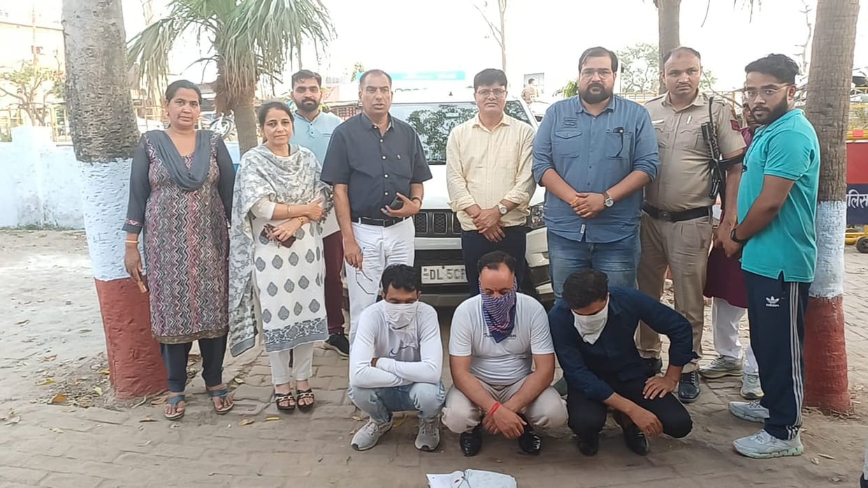 Sonipat health department team arrested three accused from Janikhurd in Meerut who conducted embryo test