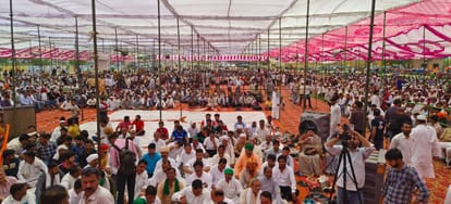 Meerut: Mahapanchayat of Rajput community organized and announced boycott of BJP