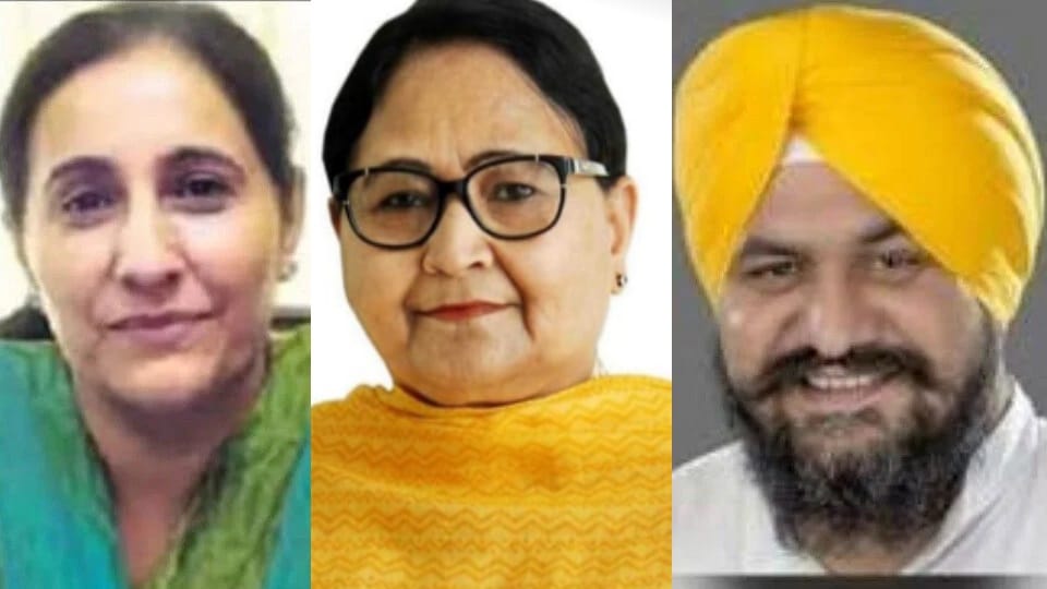 BJP has announced the names of candidates for three seats in Punjab