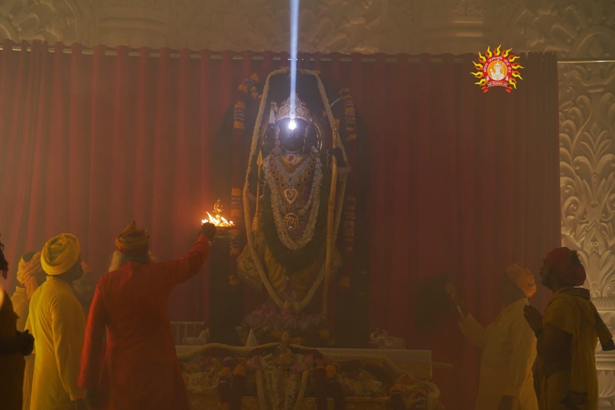 Surya Tilak of Ramlala in Ayodhya.