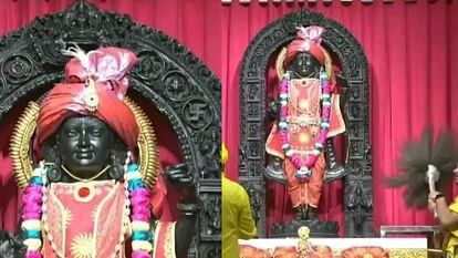 Ram Navami in Ayodhya: Ram Lalla Idol Took Divine Bath Photos Ram Mandir Darshan Rama Navami Celebration