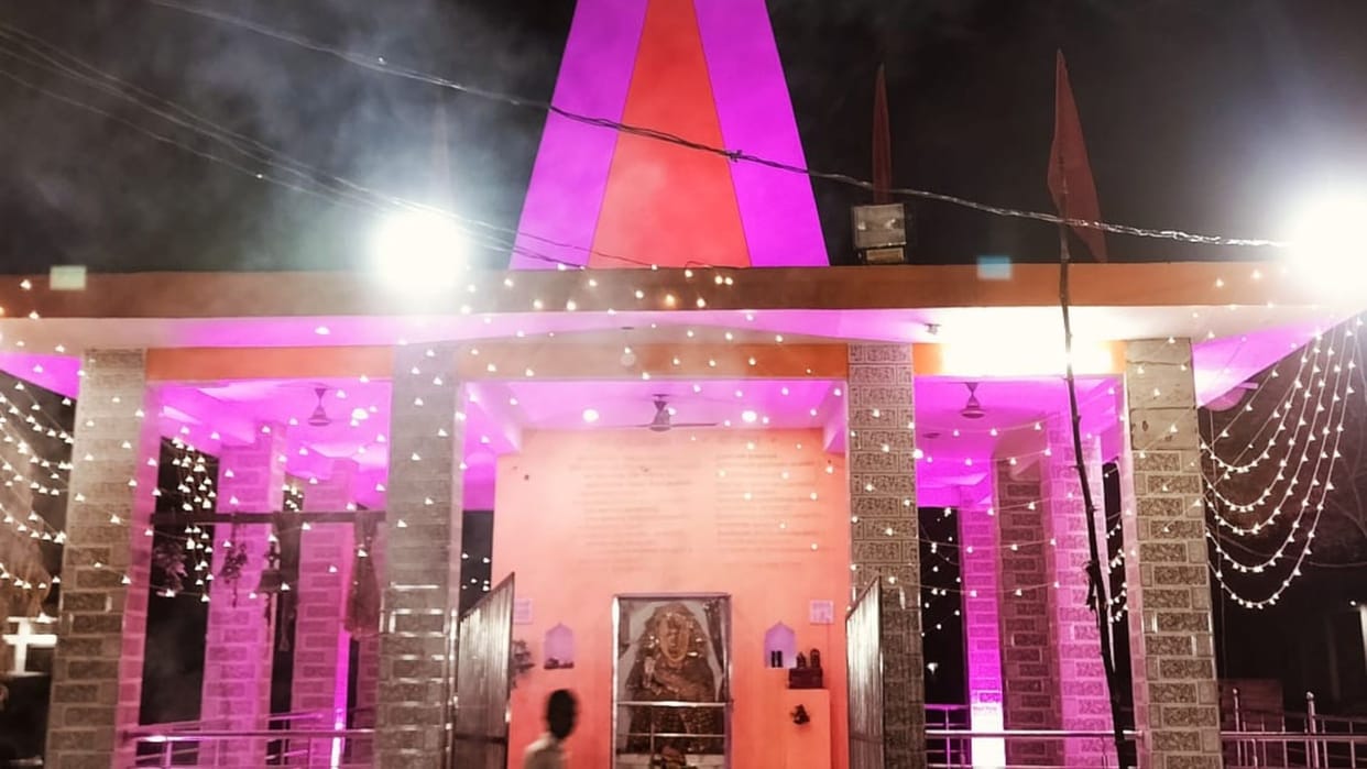 Chaura Mata and maa Chandrika Devi beautifully decorated in varanasi