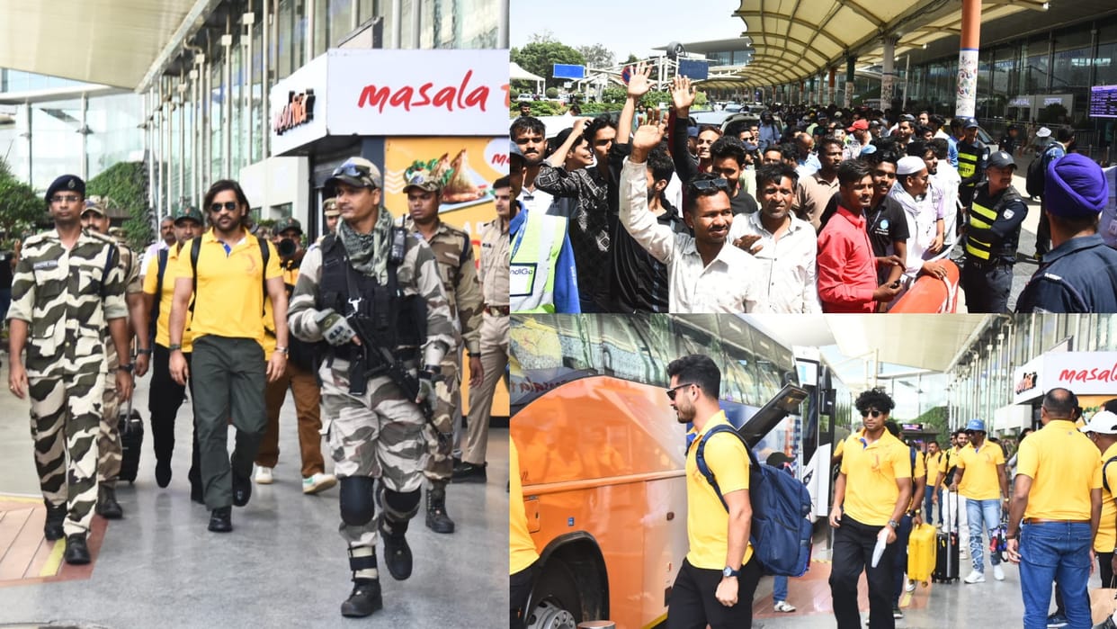 IPL 2024: Chenai Super Kings team arrived Lucknow.