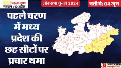 मप्र की छह सीटों पर चुनाव प्रचार थम गया है। अब 19 को मतदान होगा।