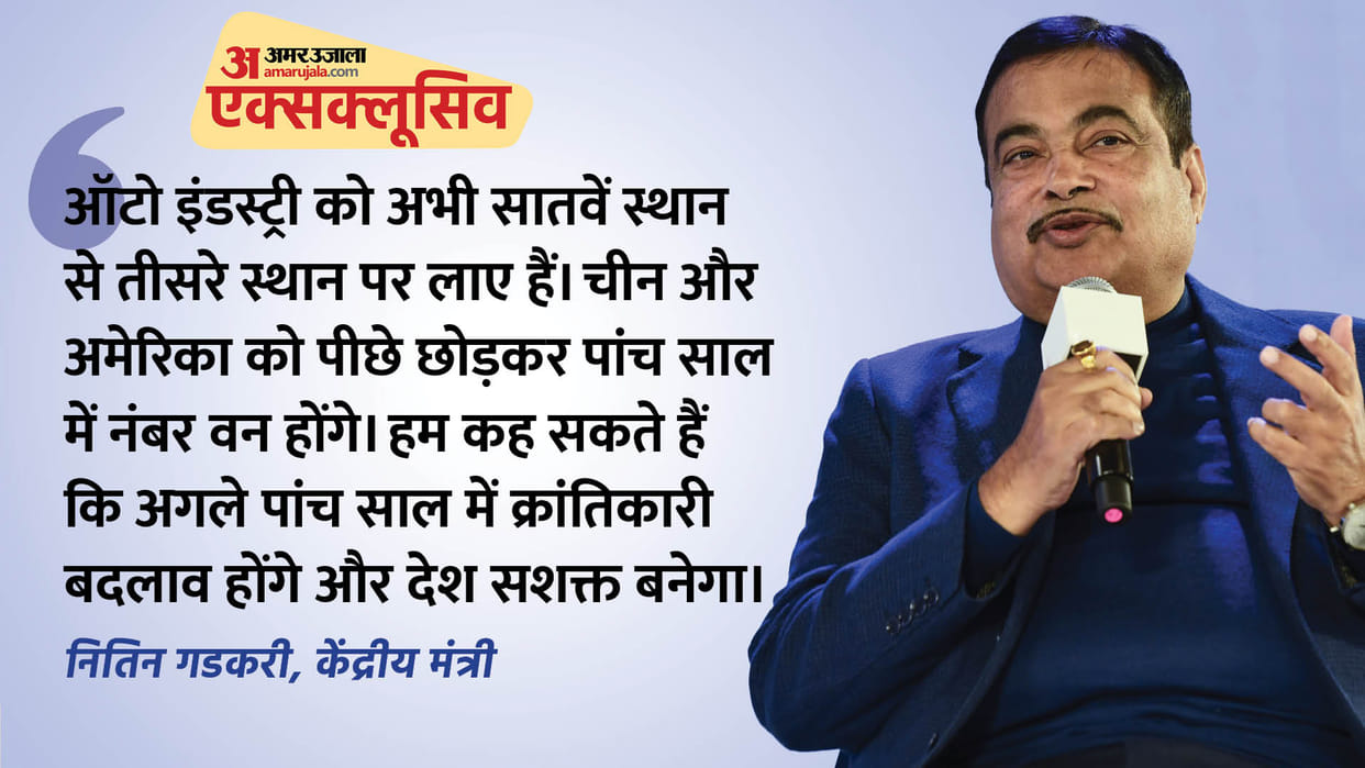 Interview:  Nitin Gadkari made serious allegations against opposition, made big claims regarding  auto sector