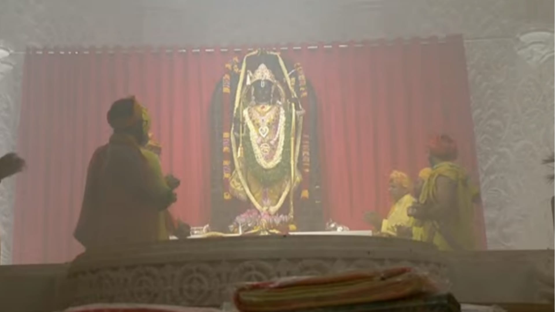 Ayodhya: Pics of Surya Tilak of Ramlala.