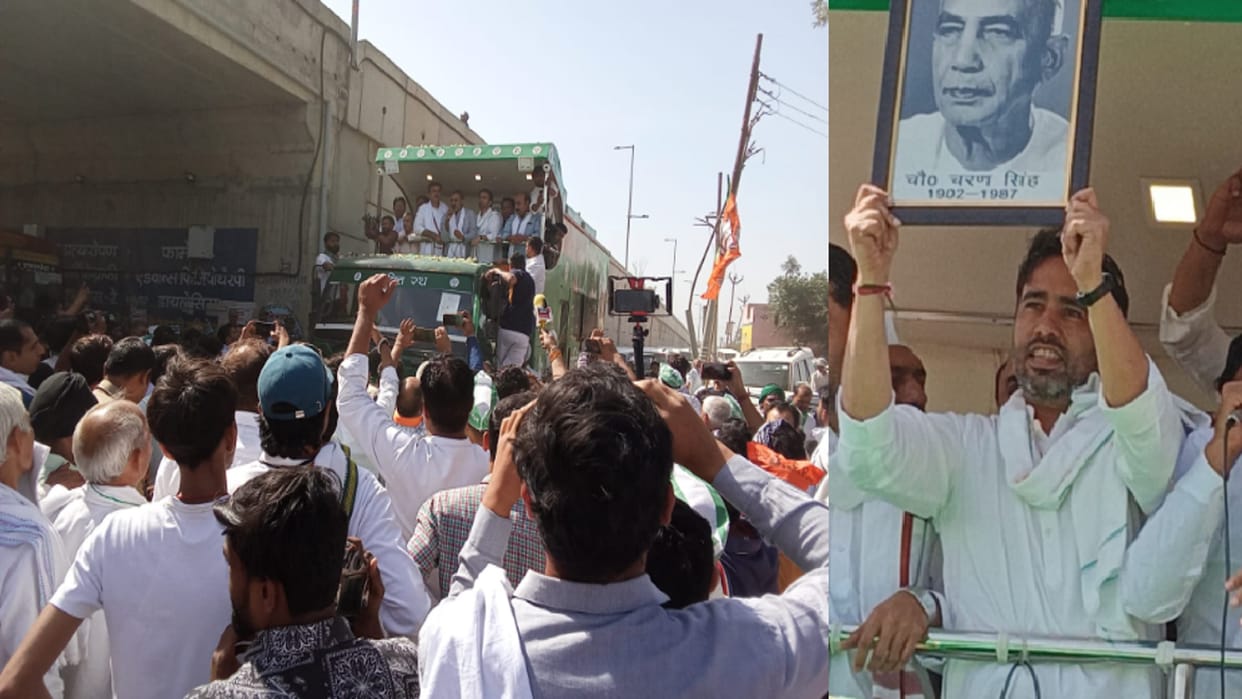 Chaudhary Jayant Singh road in Shamli, appeals to public to vote for BJP