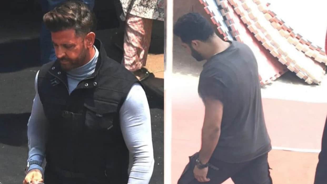 War 2: Hrithik Roshan and Jr NTR leaked footage from the set of upcoming action film fans excited
