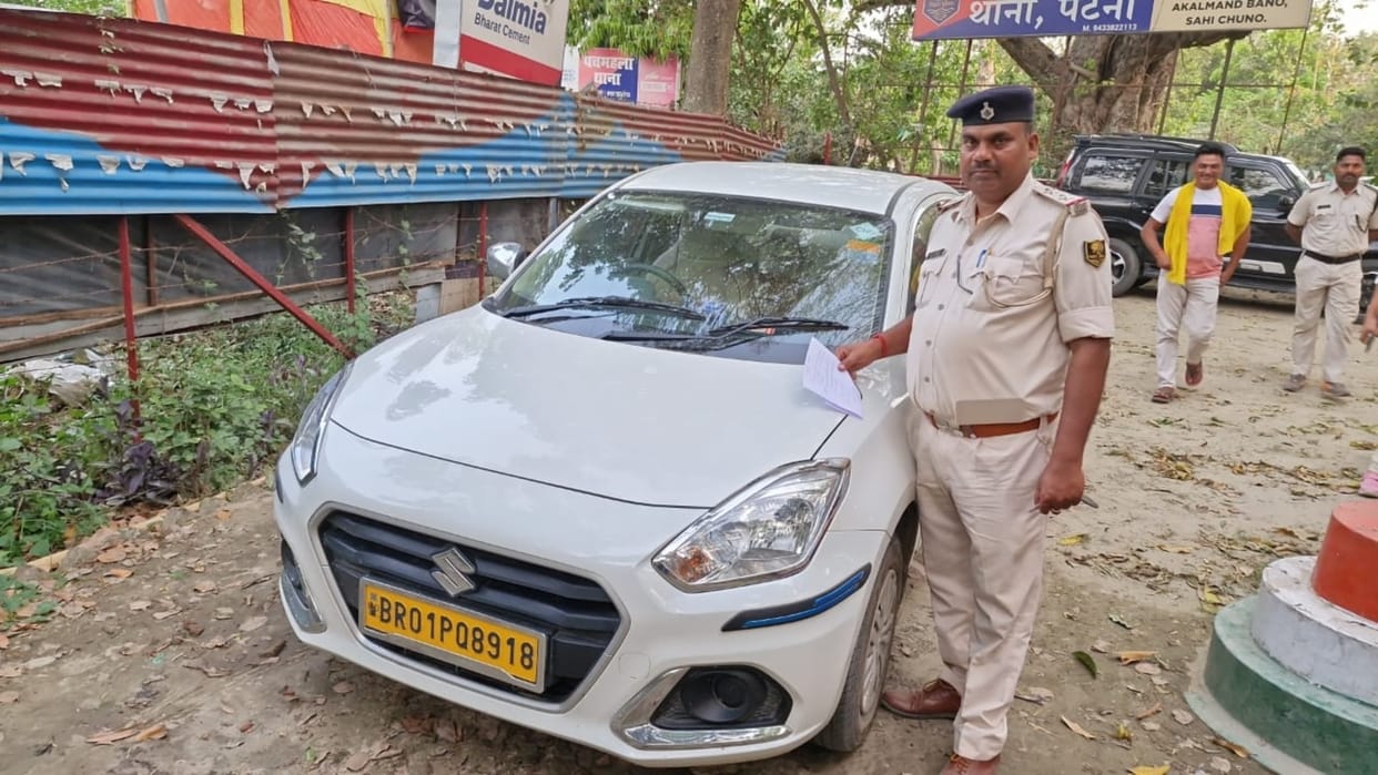 Bihar News : Bihar Police reached the looted car with the help of GPS, Patna ola cab driver shot in Begusarai