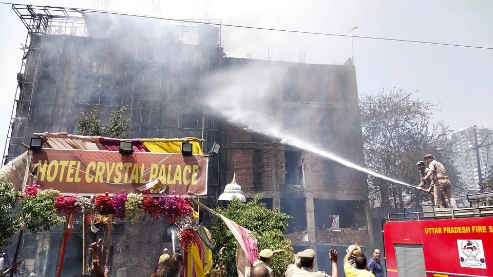 Major fire broke out in Hotel Crystal Palace