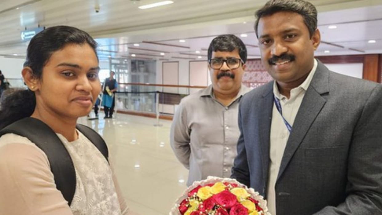 Ann Tessa Joseph One of 17 Indian crew members on board Israel-linked vessel seized by Iran returns home
