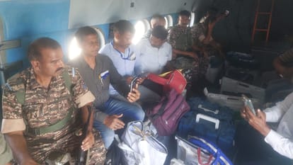Lok Sabha elections 2024 : Security personnel arrived by helicopter to Naxal affected areas; Gaya bihar news