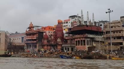 Harishchandra Ghat construction work on modern crematorium starts after Nine months later in varanasi