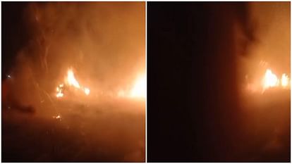 Morena News: शादी समारोह में की रही आतिशबाजी से दो घरों में लगी आग, भैंस की मौत, सामान जला Morena News: Two houses caught fire due to fireworks being set off during a wedding ceremony buffalo died good