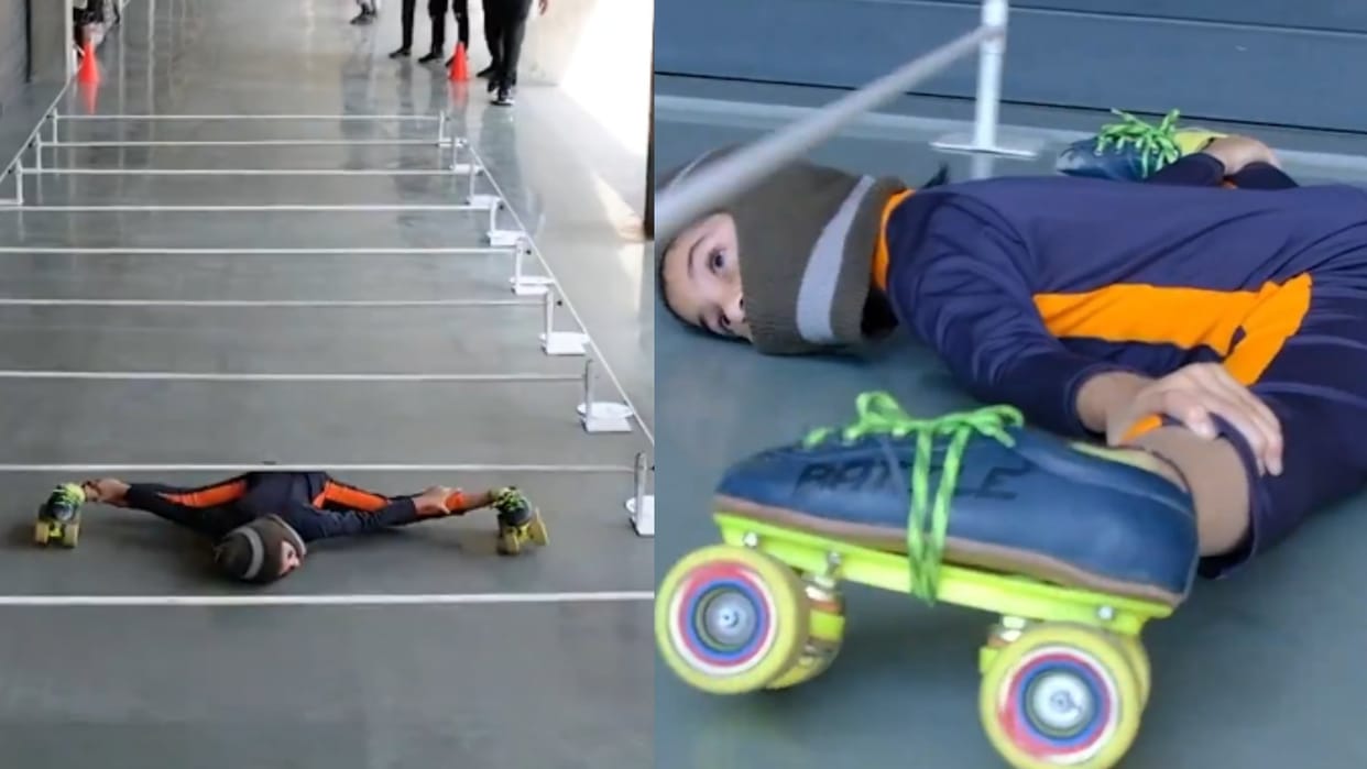 At the age of six, Takshvi Vaghani created history, in skating made world record broke manasvi record