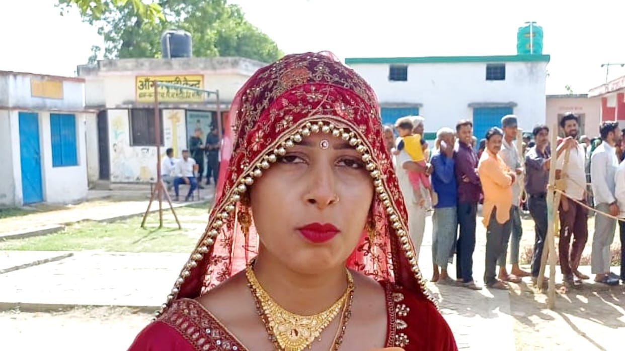 Lok Sabha Election 2024 bride cast her vote before bidding farewell in Baheri