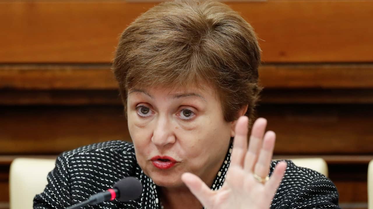 आईएमएफ की प्रबंध निदेशक क्रिस्टालिना जॉर्जीवा।