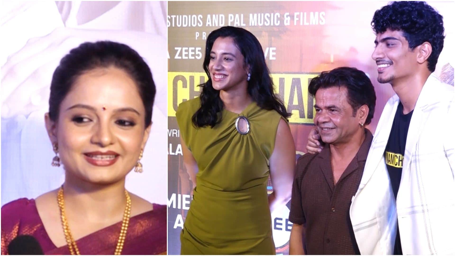 Gauhar Khan To Palak Muchhal at Red Carpet Screening Of Rajpal Yadav Zee5 original Movie Kaam Chalu Hai