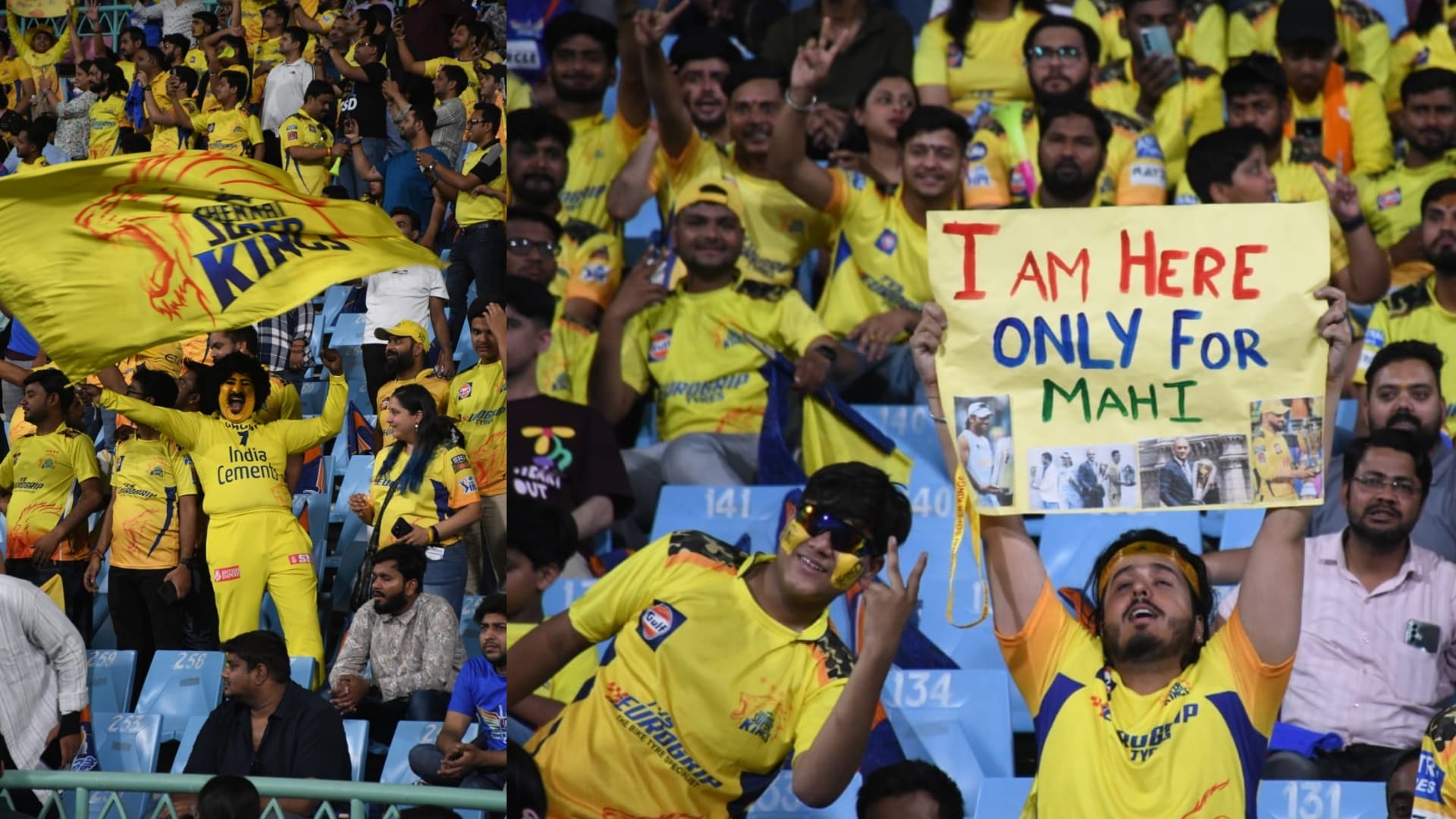 Pics of IPL match between Lucknow and Chennai.