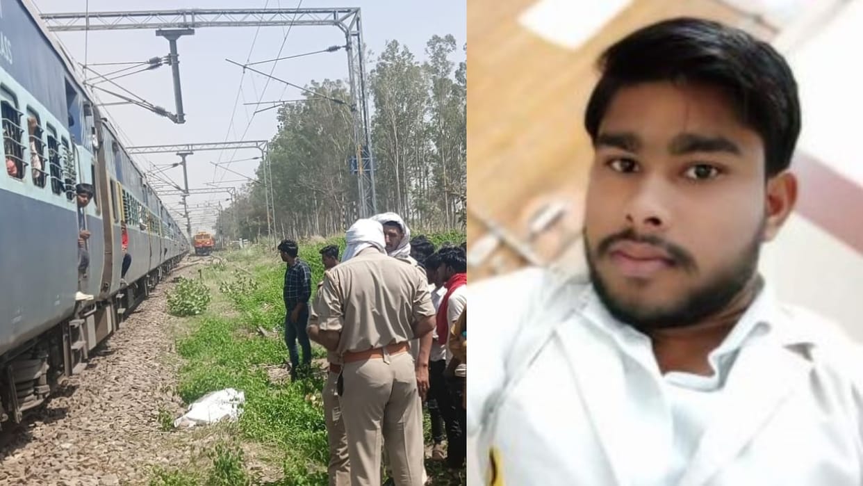 groom committed suicide by jumping from the train in shahjahanpur