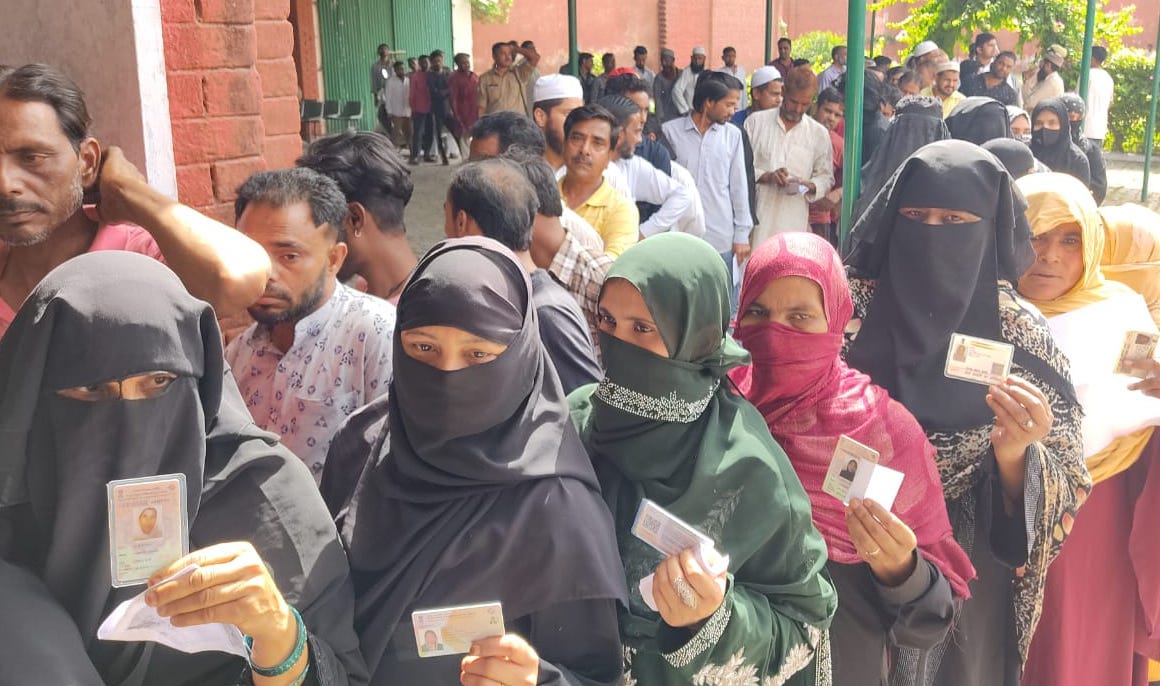 A elderly woman dies after voting in Muzaffarnagar