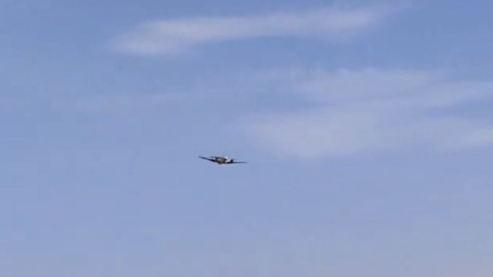 Inspection conducted by flying craft between navigation and radar installed at Noida International Airport