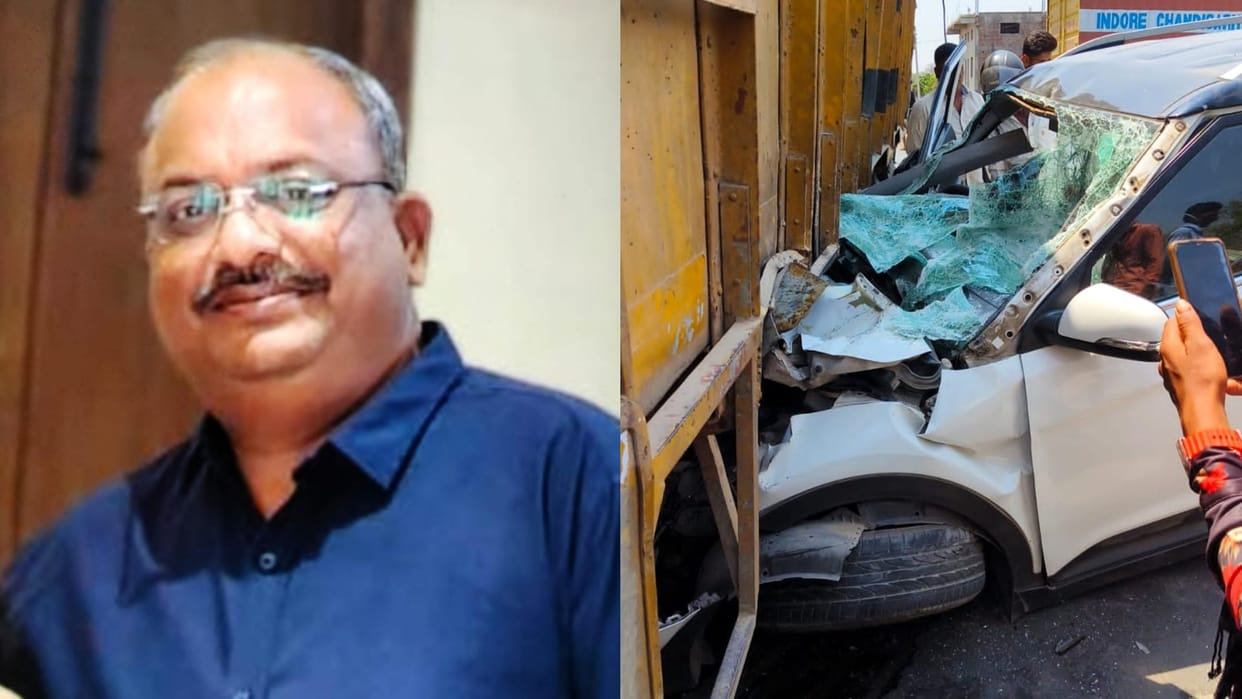 Mandsaur: Car rammed into truck on Neemuch four lane, Pipliyamandi petrol pump operator dies tragically