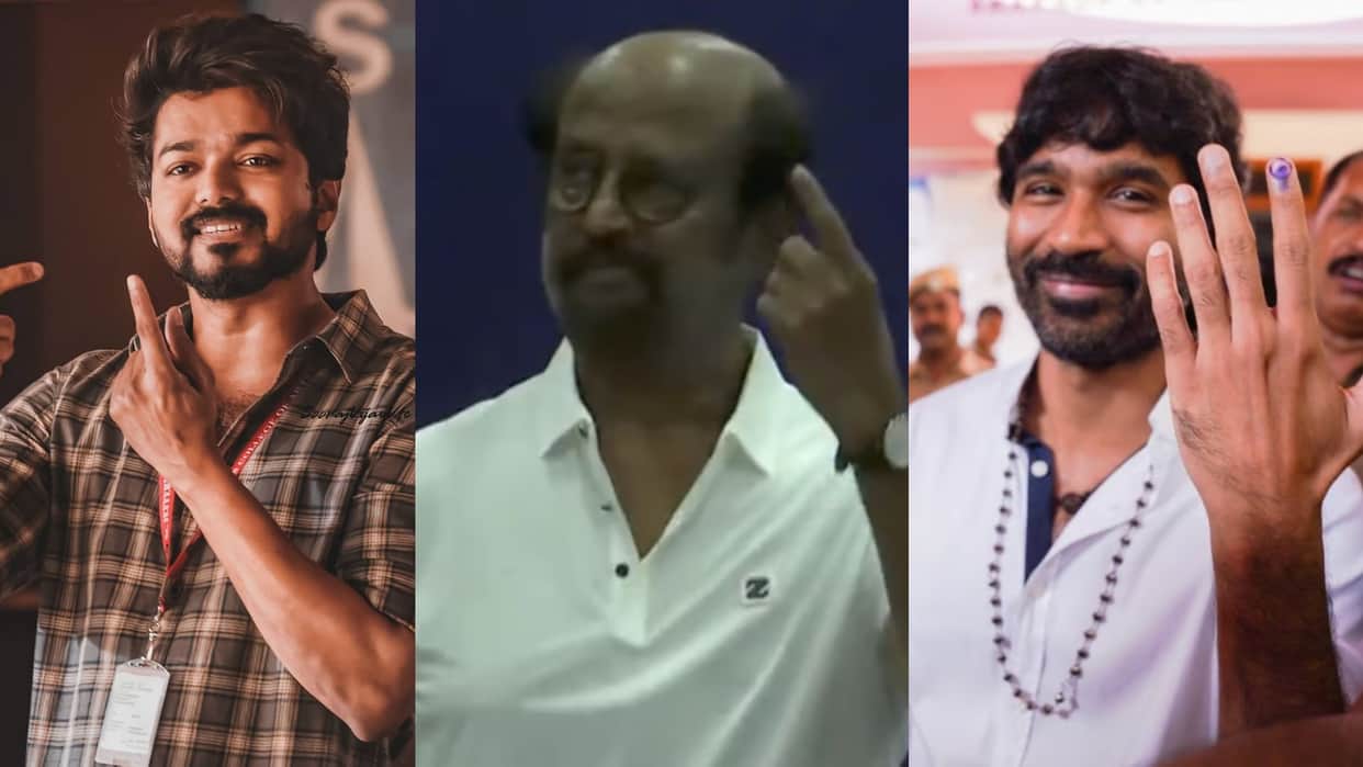 Lok Sabha Elections 2024 vijay back to india to cast his vote Rajinikanth Dhanush also seen In Tamil Nadu
