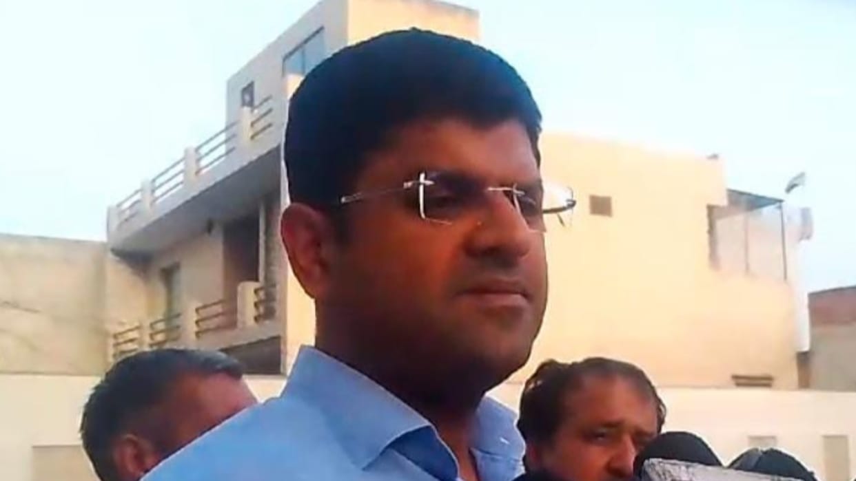 Haryana: Dushyant Chautala Reached Jhajjar and Targets BJP And congress