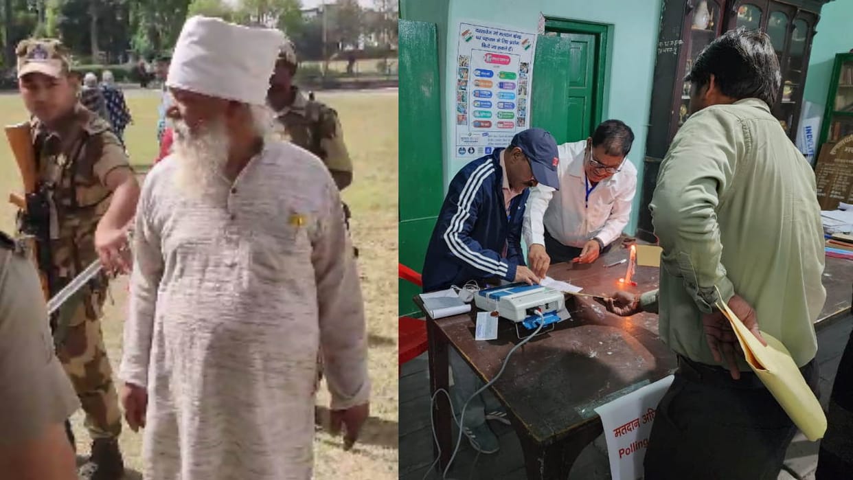 Uttarakhand Lok Sabha Election EVM machine broken at booth center in Haridwar voter detained
