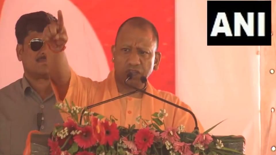 Yogi Adityanath attacks opposition in election rally in Bulandshahr