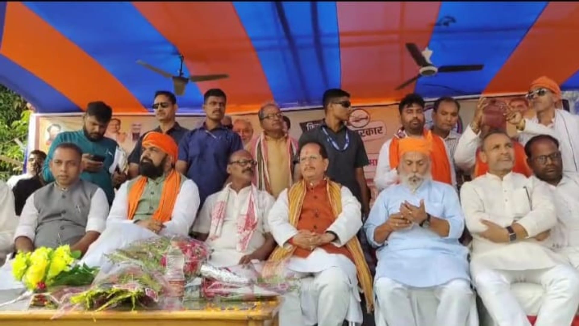 खगड़िया में सम्राट और विजय सिन्हा।