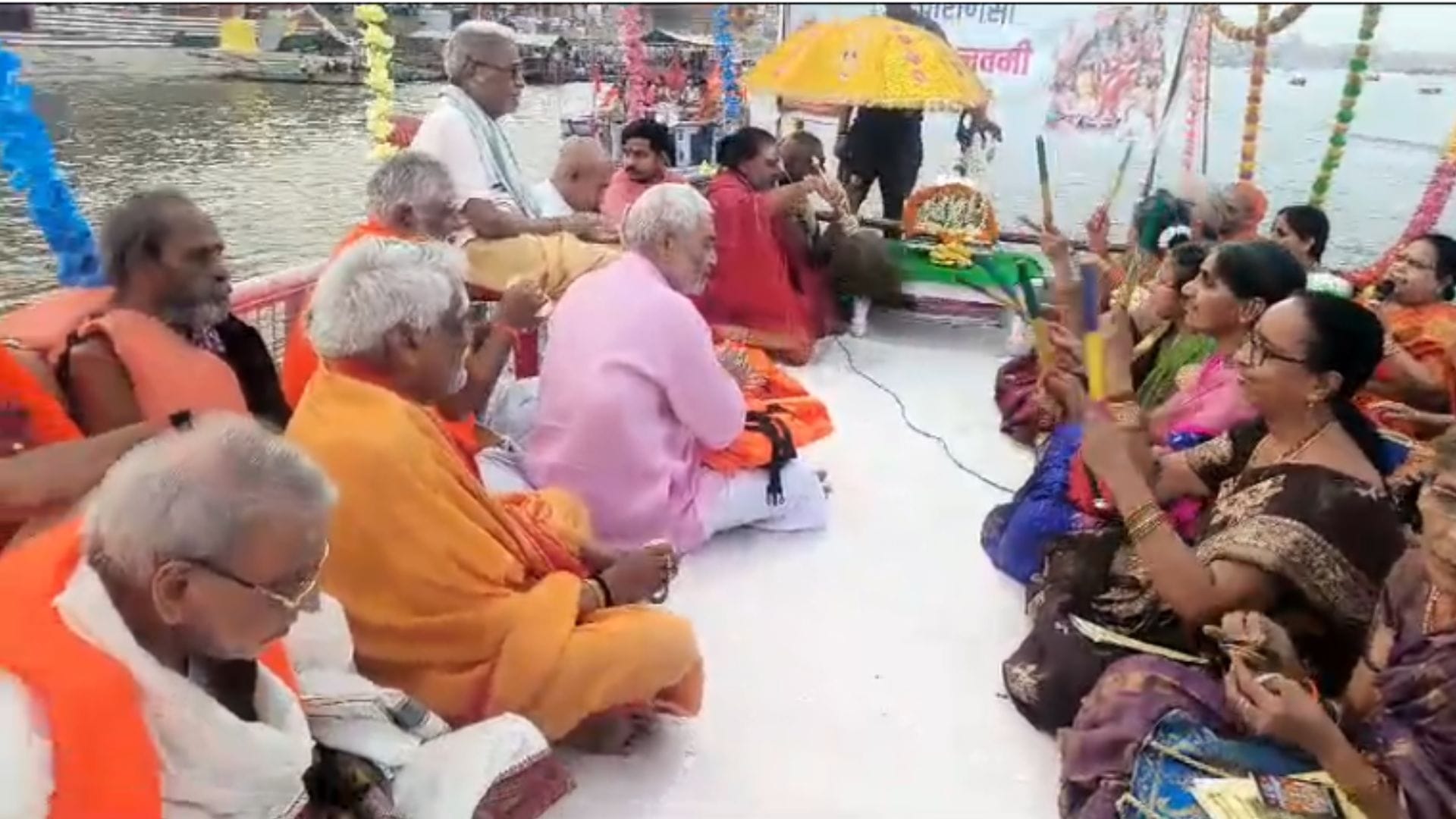 Shri Ram Samrajya Pattabhishek Utsav concludes with grand water procession in varanasi