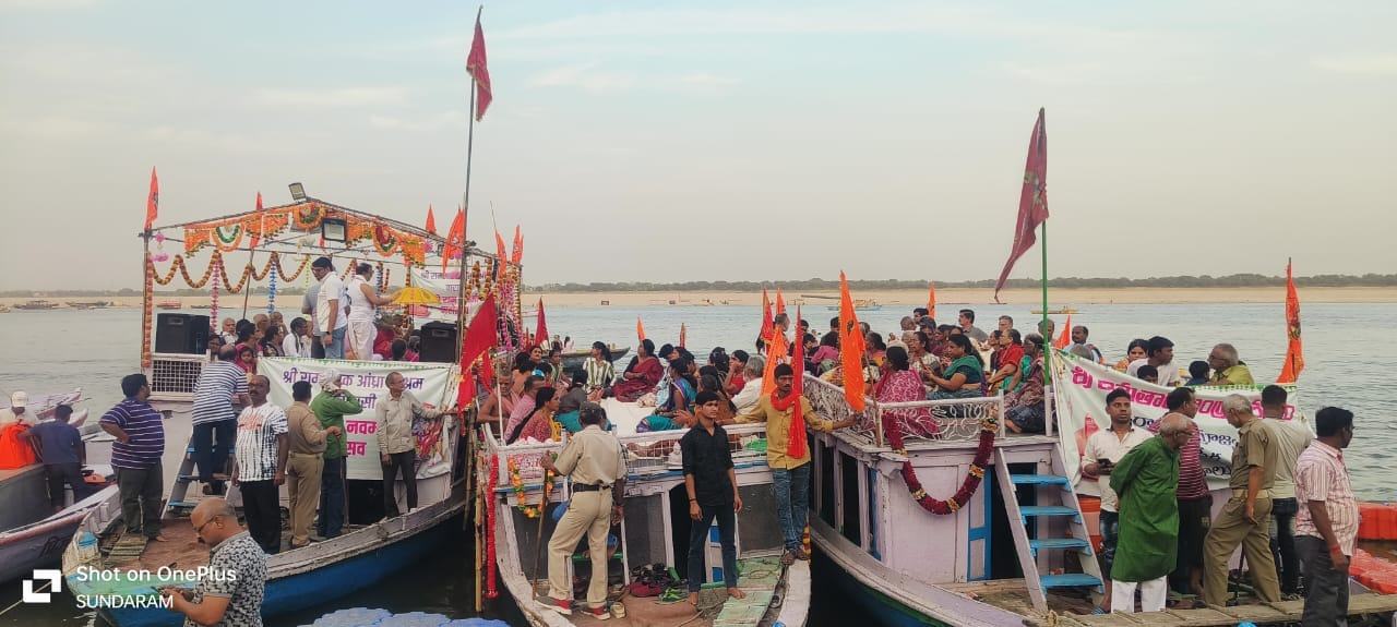 Shri Ram Samrajya Pattabhishek Utsav concludes with grand water procession in varanasi