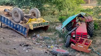 Mainpuri Road Accident: Truck Collides With Tractor-Trolley Four Women Killed 24 People Injured News in Hindi