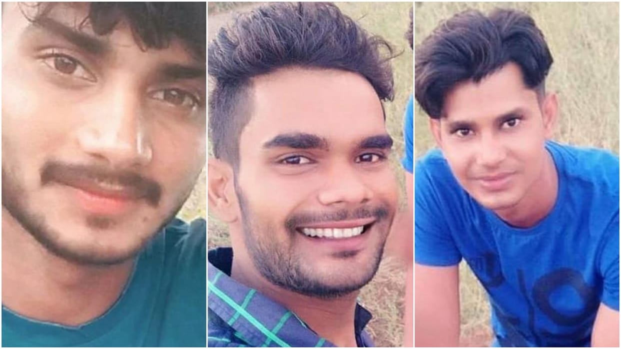 Charkhi Dadri: The last rites of three friends were performed on a pyre